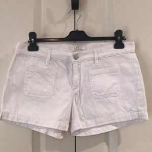 Loft White Denim Shorts